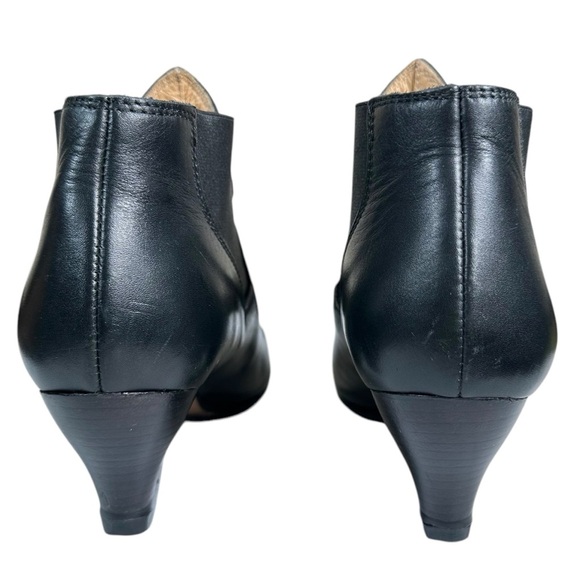 ACNE STUDIOS Alma Western Inspired Leather Ankle Booties in black - Picture 8 of 12